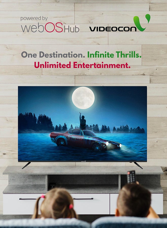 VIDEOCON 70-Inch Edgeless QLED 4K UHD Smart TV, WebOS Hub, A+ Grade Panel, Magic Remote, Dolby Audio, Bluetooth Connectivity - E70QLWO1100 Black - Image 2