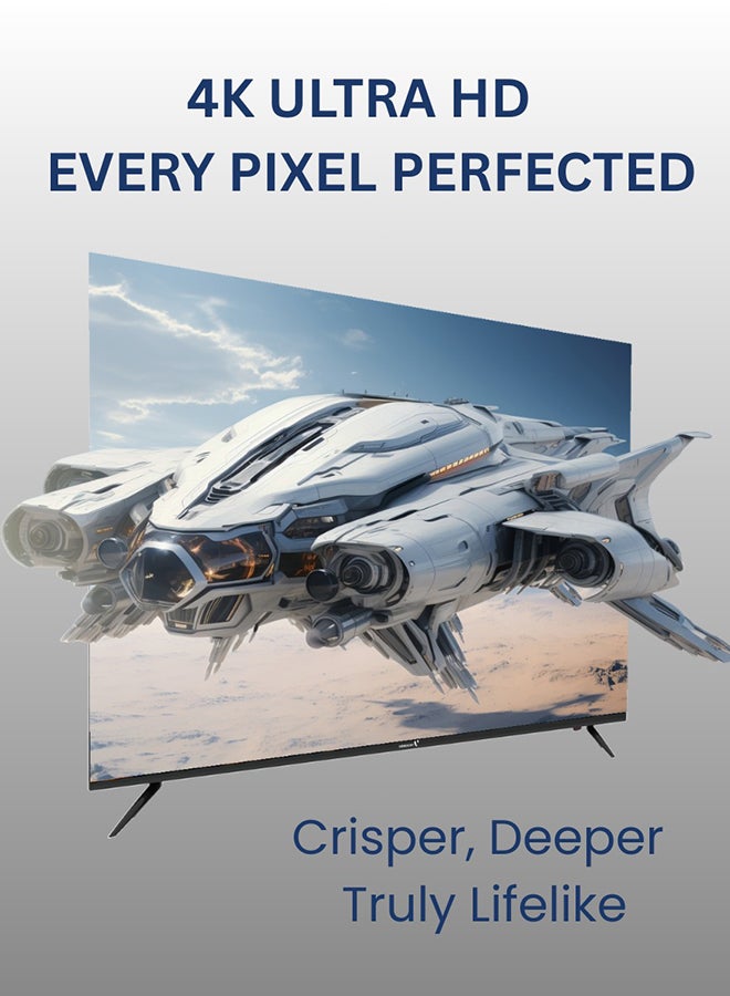 VIDEOCON 70-Inch Edgeless QLED 4K UHD Smart TV, WebOS Hub, A+ Grade Panel, Magic Remote, Dolby Audio, Bluetooth Connectivity - E70QLWO1100 Black - Image 5