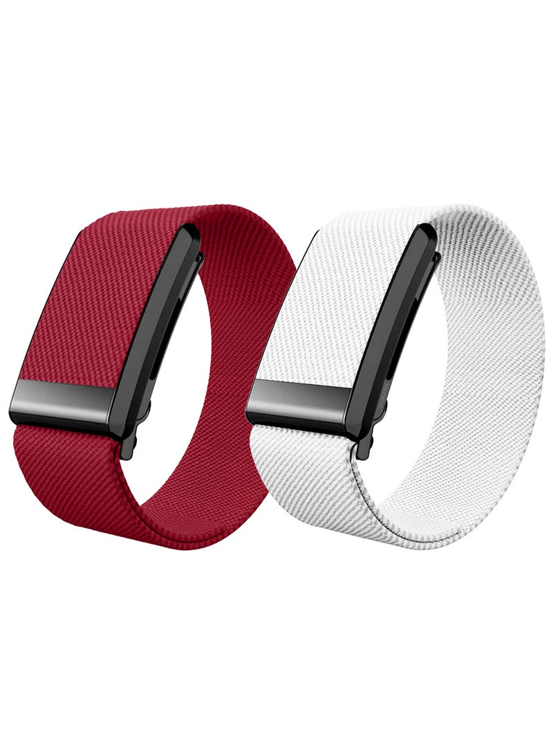 MARGOUN 2Packs Premium Adjustable Nylon Strap for WHOOP 5 – Lightweight & Breathable Replacement Band Multicolour-5 - Image 2