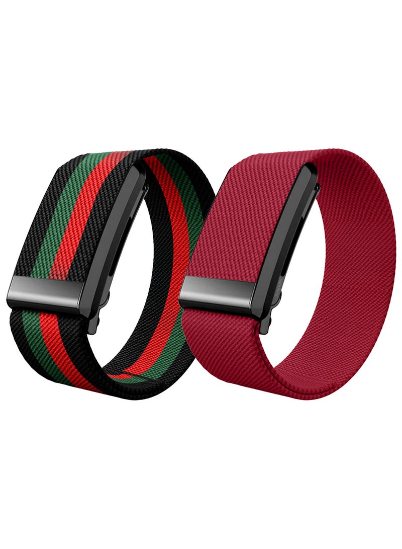 مارجون 2Packs Premium Adjustable Nylon Strap for WHOOP 5 – Lightweight & Breathable Replacement Band Multicolour-6 - Image 2