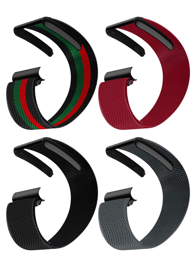 MARGOUN 4Packs Premium Adjustable Nylon Strap for WHOOP 5 – Lightweight & Breathable Replacement Band Multicolour-13 - Image 1