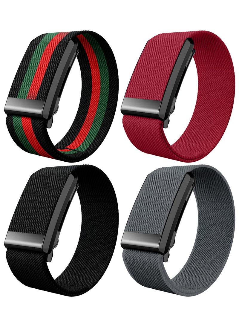 MARGOUN 4Packs Premium Adjustable Nylon Strap for WHOOP 5 – Lightweight & Breathable Replacement Band Multicolour-13 - Image 2