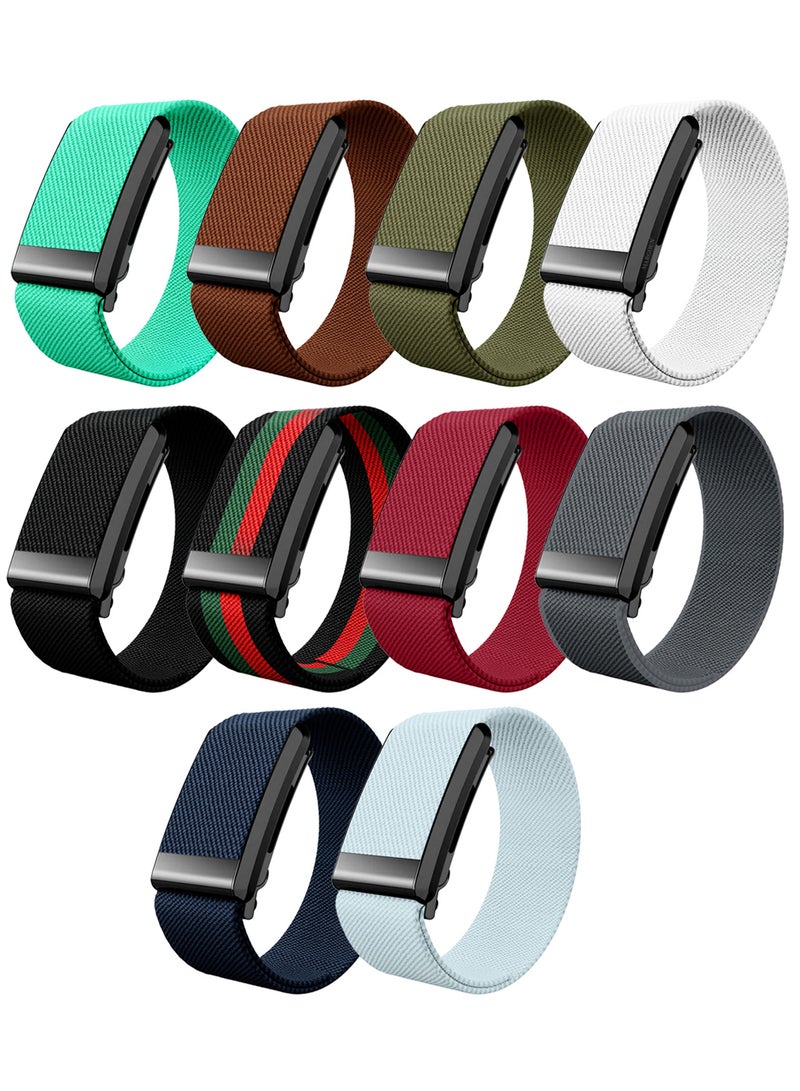 MARGOUN 10Packs Premium Adjustable Nylon Strap for WHOOP 5 – Lightweight & Breathable Replacement Band Multicolour-16 - Image 2