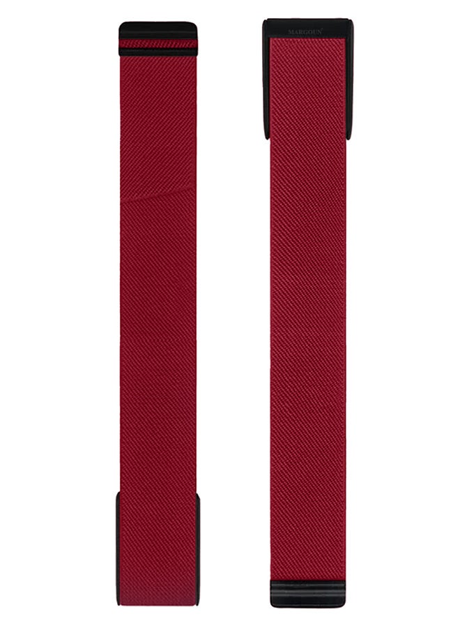 MARGOUN Premium Adjustable Nylon Strap for WHOOP 5 – Lightweight & Breathable Replacement Band red - Image 3