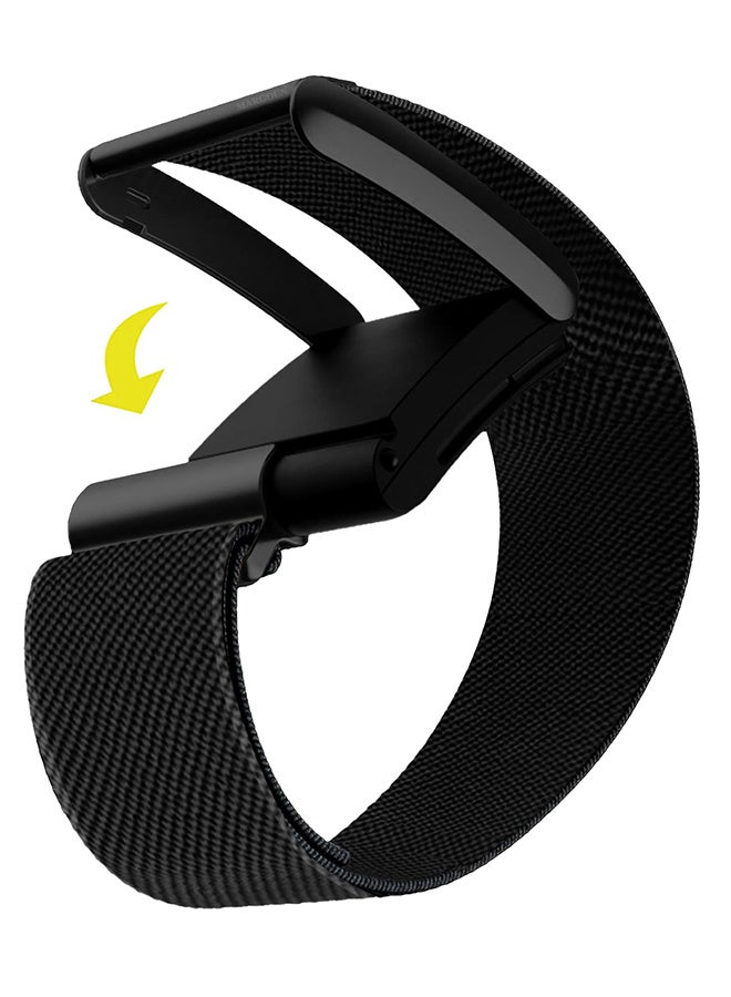مارجون Premium Adjustable Nylon Strap for WHOOP 5 – Lightweight & Breathable Replacement Band black - Image 2