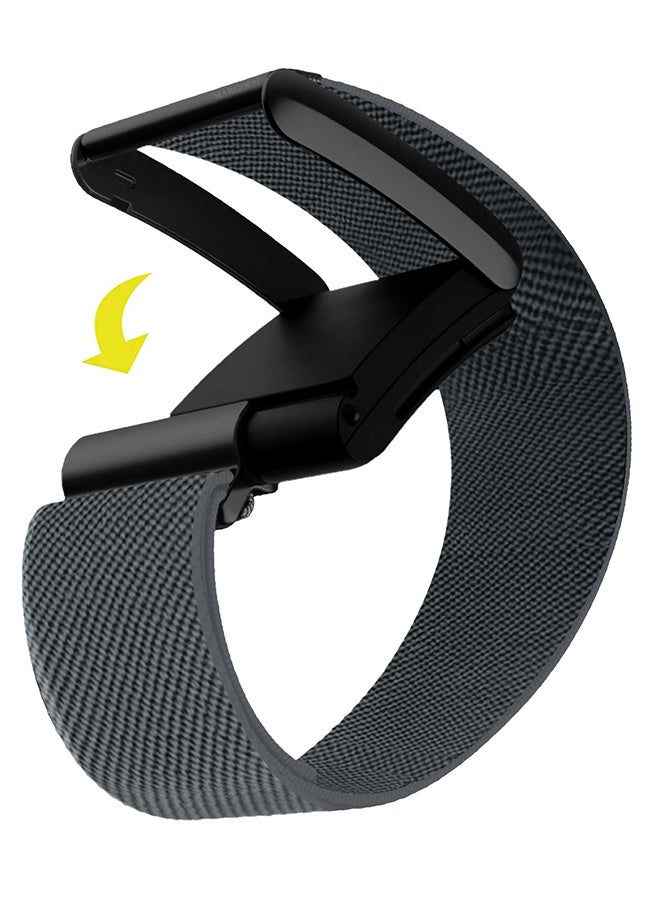 MARGOUN Premium Adjustable Nylon Strap for WHOOP 5 – Lightweight & Breathable Replacement Band grey - Image 2