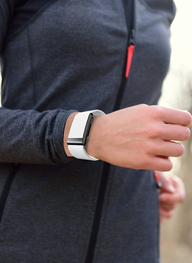 مارجون Premium Adjustable Nylon Strap for WHOOP 5 – Lightweight & Breathable Replacement Band white - Image 5