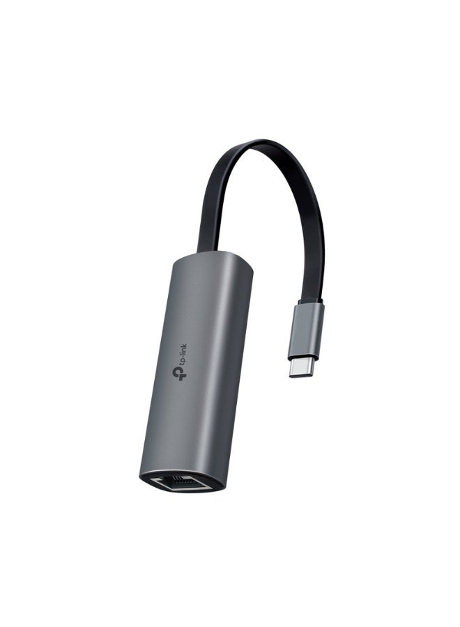 TP-LINK UE302C USB Type-C to 2.5 Gigabit Ethernet Adapter – High-Speed LAN Network Converter, Plug & Play, Compatible with Windows, Mac, Chromebook, Ultra-Fast RJ45 Wired Internet grey - Image 1