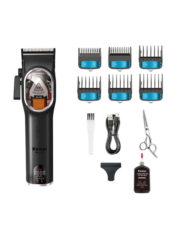 كيمي KM-2120 Salon Cordless Electric Hair Clipper Men Hair Trimmers Shavers And Trimmers Men For Barber Multicolor Multicolour - Image 1