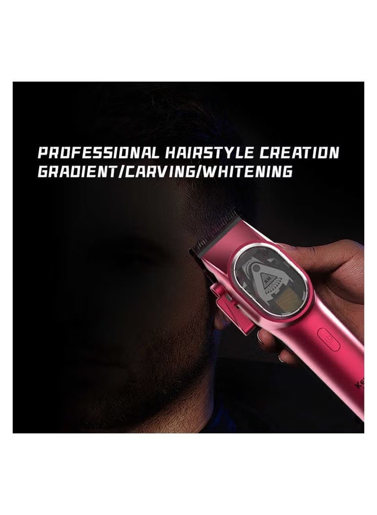 كيمي KM-2120 Salon Cordless Electric Hair Clipper Men Hair Trimmers Shavers And Trimmers Men For Barber Multicolor Multicolour - Image 3