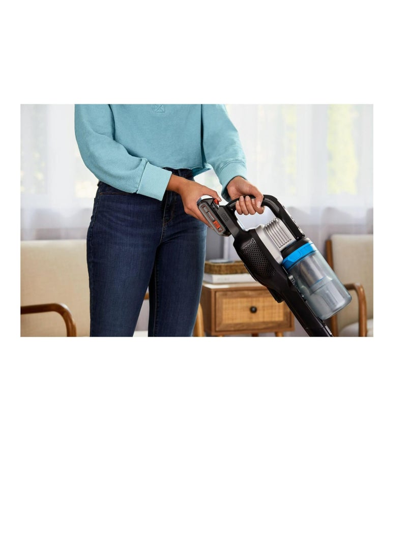 بلاك اند ديكر مكنسة بلاك آند ديكر POWERSERIES Extreme MAX اللاسلكية، مكنسة منزلية وشعر الحيوانات الأليفة (BHFEB520D1) - Image 5