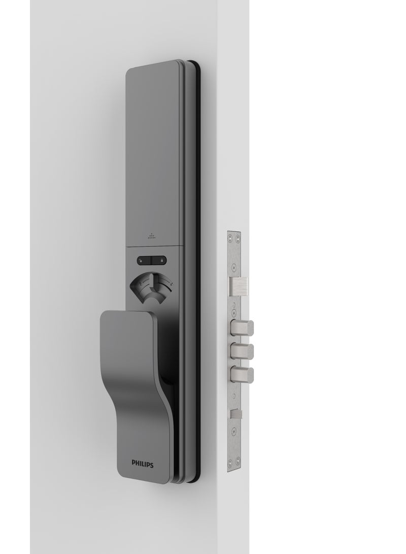 فيليبس Philips DDL801‑5HBS Smart lock with app connectivity, access logs, and remote control. SKY GRAY - Image 1