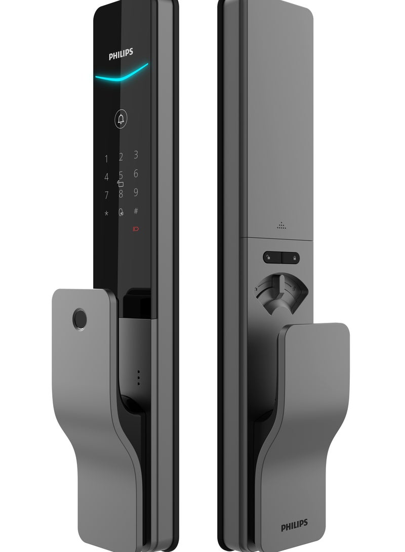 فيليبس قفل ذكي دفع وسحب من سلسلة 8000 DDL801LAGKB - Image 1