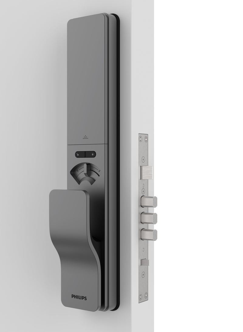 فيليبس قفل ذكي دفع وسحب من سلسلة 8000 DDL801LAGKB - Image 2