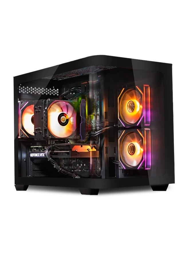 طبيب الكمبيوتر جهاز كمبيوتر للألعاب بمعالج Core i5 14400F، وذاكرة وصول عشوائي 16 جيجابايت DDR5، وقرص SSD بسعة 1 تيرابايت M.2، وبطاقة رسومات Nvidia GeForce RTX 5060 بسعة 8 جيجابايت، ولوحة أم B760M-B، ومراوح تبريد RGB، ووحدة تزويد طاقة HV PRO بقوة 650 واط بمعيار 80+. - Image 2