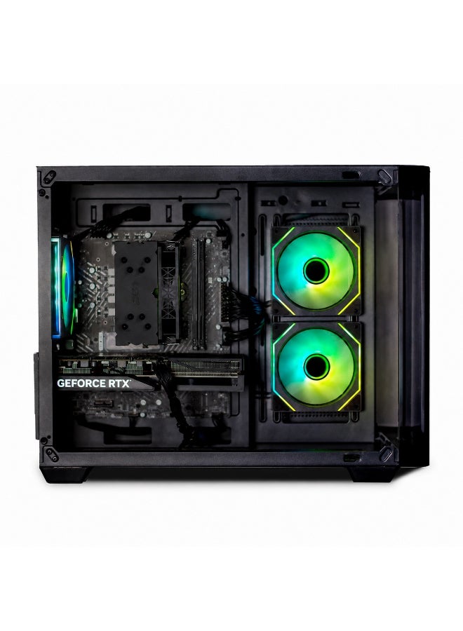 PCD Gaming PC With Core-i5 14400F Processor/16GB RAM DDR5/1TB SSD M.2/8GB Nvidia GeForce RTX 5060 Graphics/B760M-B Motherboard/RGB CASE FANS/600W PSU Black - Image 3
