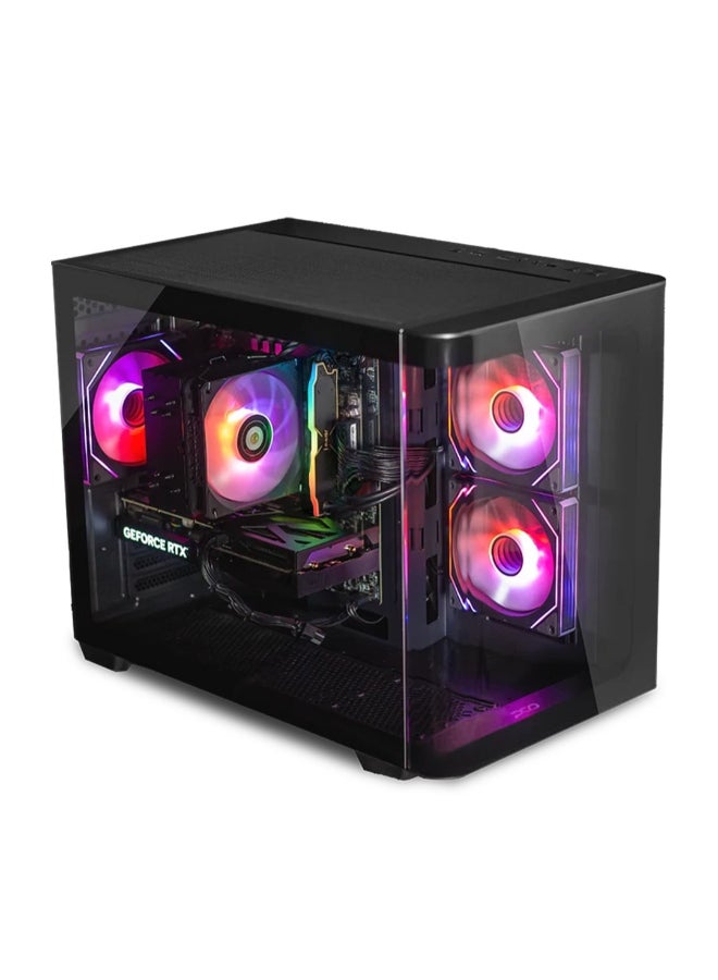 طبيب الكمبيوتر جهاز كمبيوتر للألعاب بمعالج Core i5 14400F، وذاكرة وصول عشوائي 16 جيجابايت DDR5، وقرص SSD بسعة 1 تيرابايت M.2، وبطاقة رسومات Nvidia GeForce RTX 5060 Ti بسعة 8 جيجابايت، ولوحة أم B760M-B، ومراوح تبريد RGB، ووحدة تزويد طاقة HV PRO بقدرة 550 واط حاصلة على شهادة 80+. - Image 4