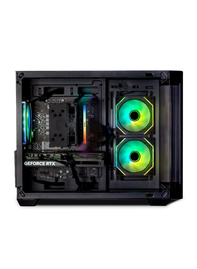 طبيب الكمبيوتر جهاز كمبيوتر للألعاب بمعالج Core i5 14400F، وذاكرة وصول عشوائي 16 جيجابايت DDR5، وقرص SSD بسعة 1 تيرابايت M.2، وبطاقة رسومات Nvidia GeForce RTX 5060 Ti بسعة 8 جيجابايت، ولوحة أم B760M-B، ومراوح تبريد RGB، ووحدة تزويد طاقة HV PRO بقدرة 550 واط حاصلة على شهادة 80+. - Image 3