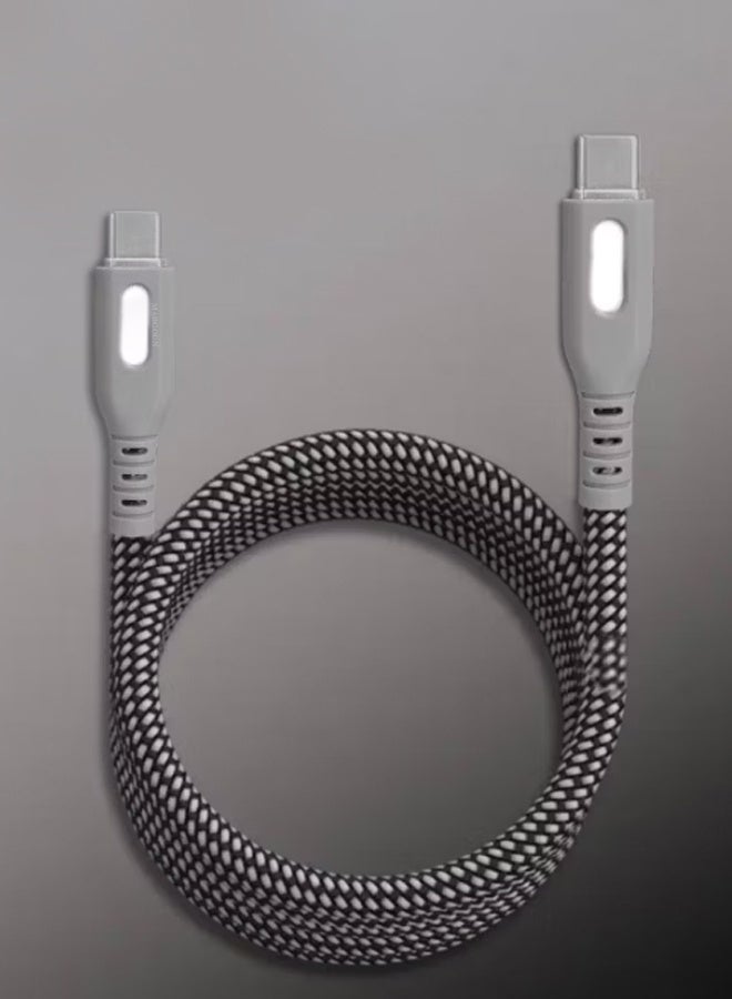 MARGOUN 2Packs USB-C to USB-C Magnetic Charging Cable (1M) - PD Fast Charge, Detachable & Tangle-Free Design - Dark Grey Dark Grey-4 - Image 2