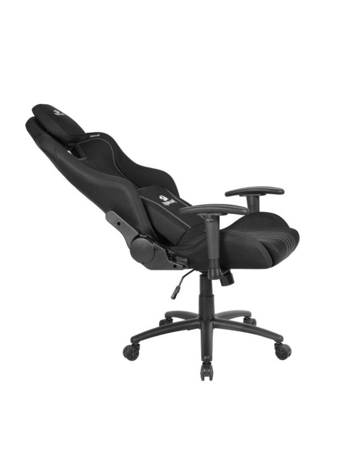 REDRAGON Gaming Chair Heth C313 - Black with White Accents, Ergonomic Design with Premium Fabric, Head and Lumbar Support, 2D Adjustable Armrests, Sturdy Metal Frame, 180° Reclining Seat, 350mm Metal Base and 55mm Smooth PU Wheels - Holds up to 130kg, Ideal for Gaming, Studying and Long Working - Image 2
