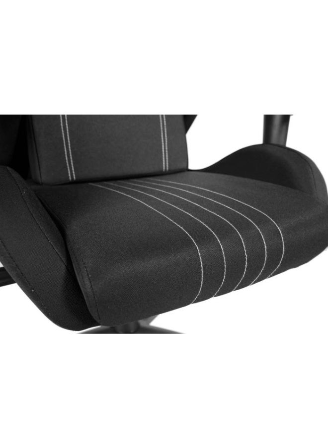 REDRAGON Gaming Chair Heth C313 - Black with White Accents, Ergonomic Design with Premium Fabric, Head and Lumbar Support, 2D Adjustable Armrests, Sturdy Metal Frame, 180° Reclining Seat, 350mm Metal Base and 55mm Smooth PU Wheels - Holds up to 130kg, Ideal for Gaming, Studying and Long Working - Image 5
