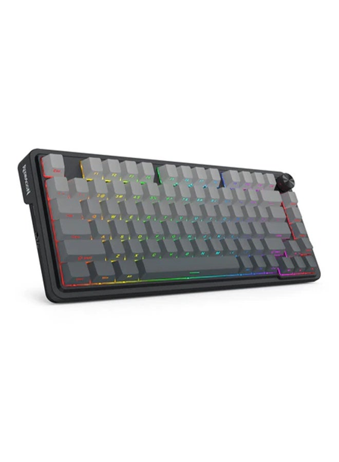 REDRAGON K673SP-RGB-PRO Tri-Mode Mechanical Keyboard with Side-Printed Keycaps, 75% Layout, Gasket Mount, Hot-Swappable Switches & Control Knob – Supports Bluetooth, 2.4G & Wired Connection - Image 1
