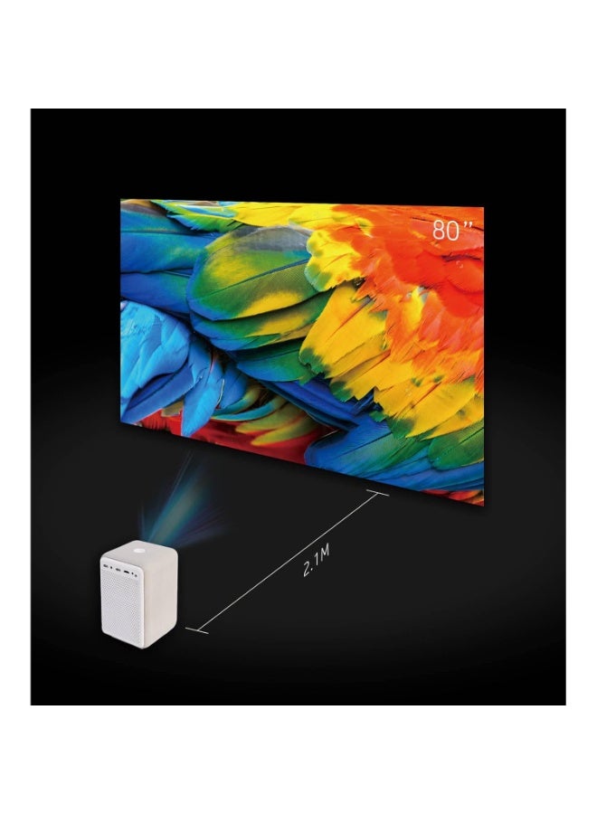 HP CC200 Projector Full HD 1080P 200 Lumens - Built-In Speaker 6W - Lamp Life 20,000 Hours - 80 inch Screen Size CC200 white - Image 1