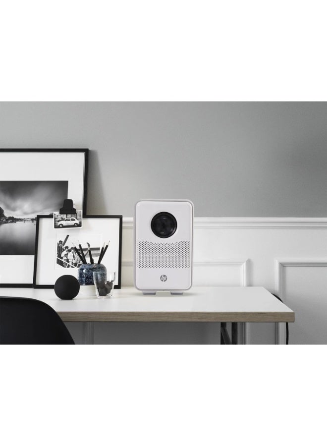 HP CC200 Projector Full HD 1080P 200 Lumens - Built-In Speaker 6W - Lamp Life 20,000 Hours - 80 inch Screen Size CC200 white - Image 5