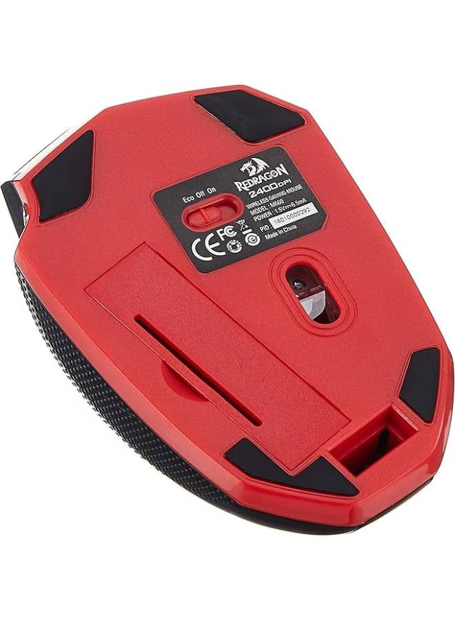 REDRAGON M660 Wireless Gaming Mouse with 2400 DPI, 6 Buttons, 250Hz Polling Rate, Adjustable 5-Speed Control & Durable 10M Click Lifespan , Smooth TEFLON Feet Pads and Multi-Surface Compatibility - Image 5