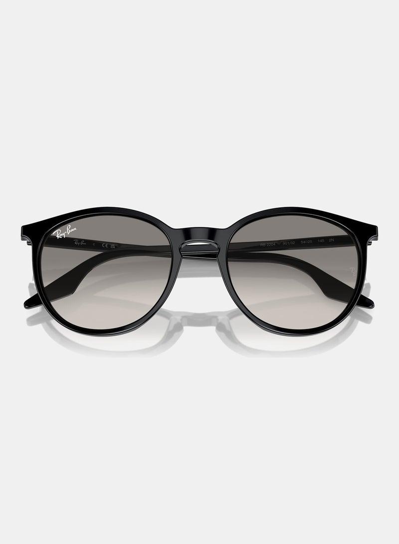 راي بان Full-rimed Round Sunglasses 2204, 51, 901, 32 - Image 5