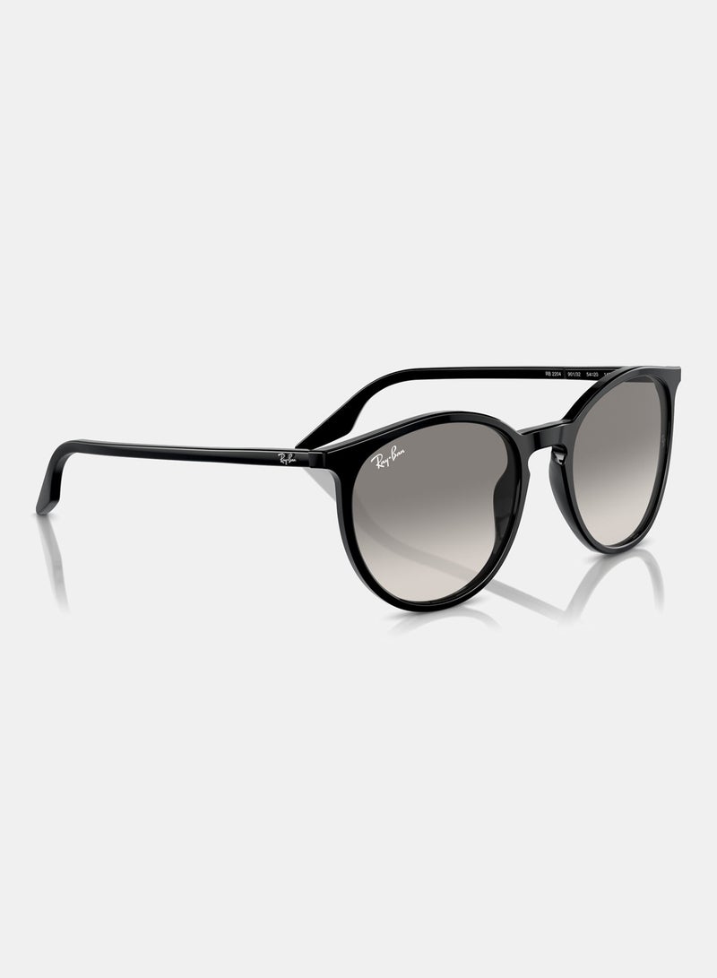 راي بان Full-rimed Round Sunglasses 2204, 51, 901, 32 - Image 3