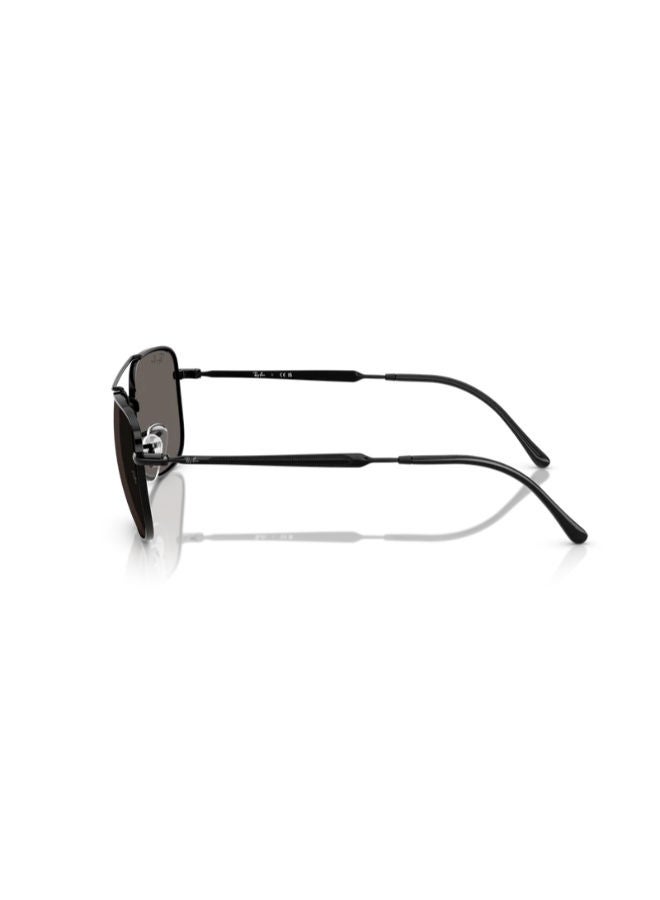 راي بان Full-rimed Square Sunglasses 3755, 59, 002, B1 - Image 4