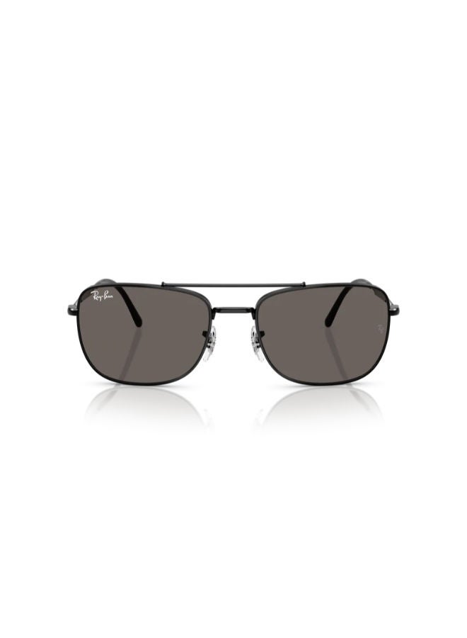 راي بان Full-rimed Square Sunglasses 3755, 59, 002, B1 - Image 3