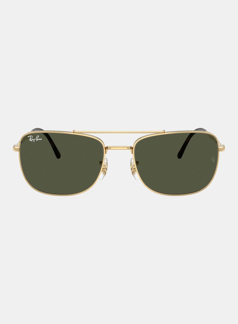 راي بان Full-rimed Square Sunglasses 3755, 59, 001, 31 - Image 1