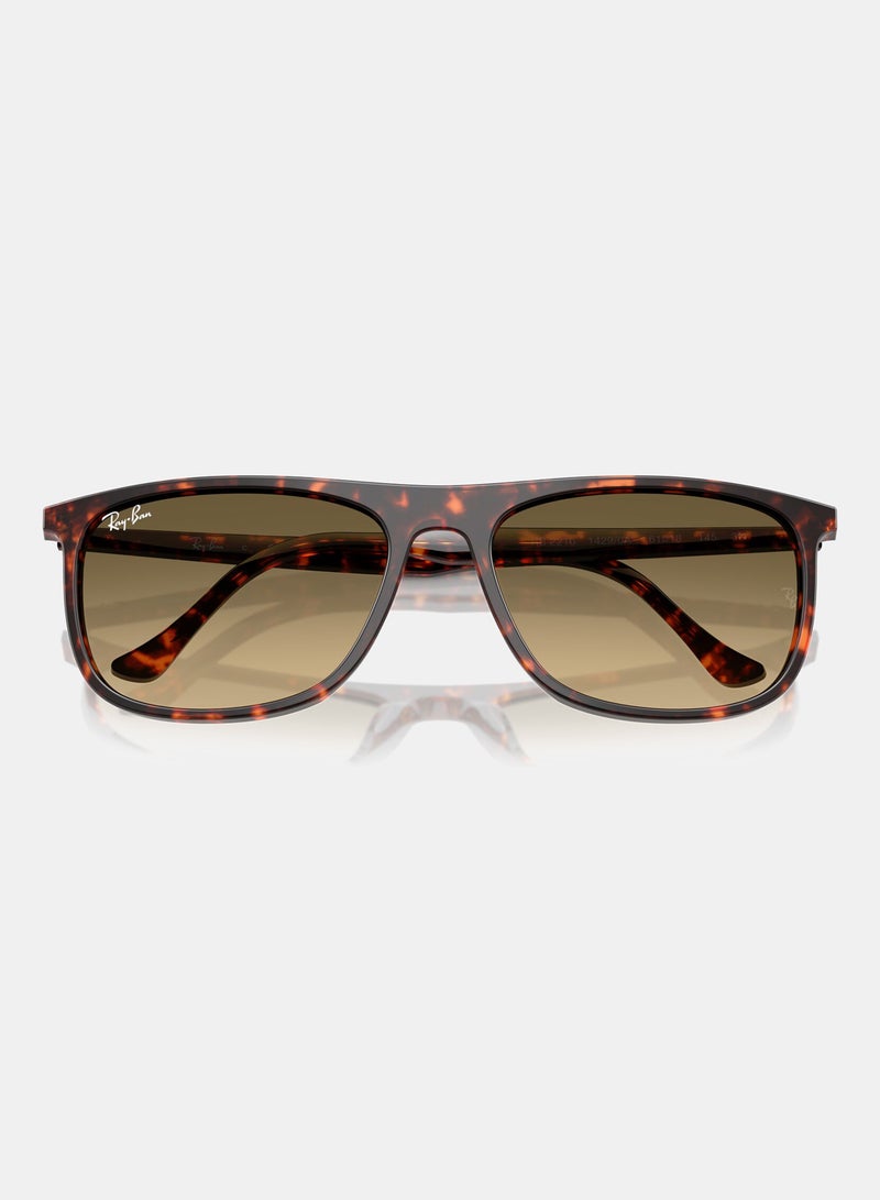 راي بان Men's Full-rimed Rectangular Sunglasses 2216, 58, 1429, 0A - Image 5