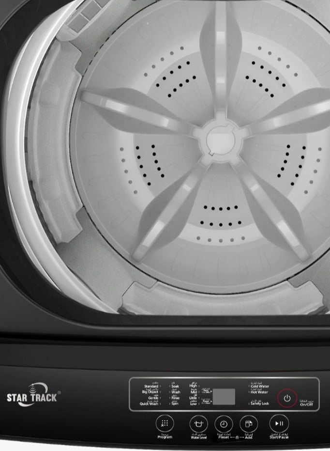 STAR TRACK Top Load 20 Kg Full Automatic Washing Machine 20 kg SW-2000ATXB1 Black - Image 3