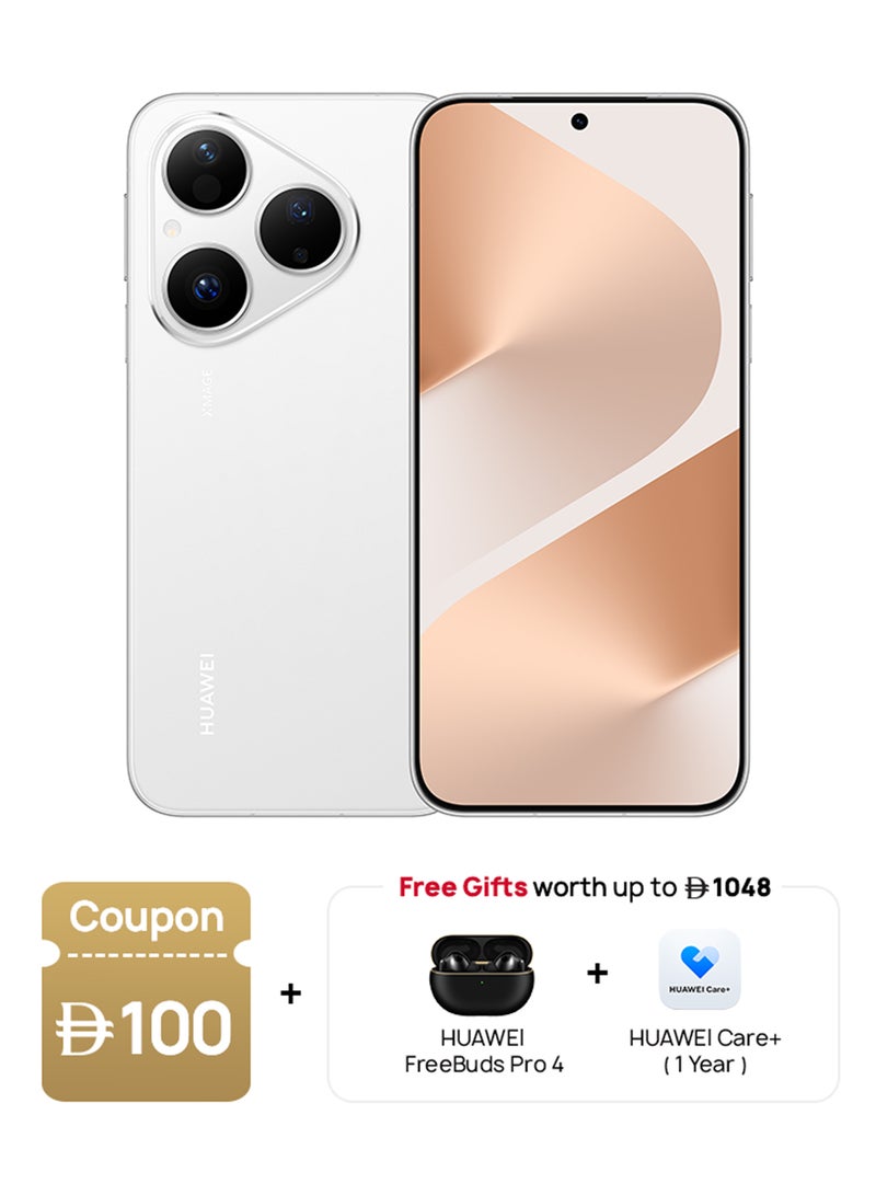 HUAWEI Pura 80 Dual SIM 4G Frosted White 12GB RAM 256GB + FOC - Middle East Version - Image 1