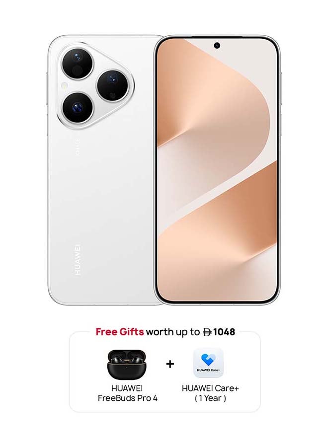 HUAWEI Pura 80 Dual SIM 4G Frosted White 12GB RAM 256GB + FOC - Middle East Version - Image 1