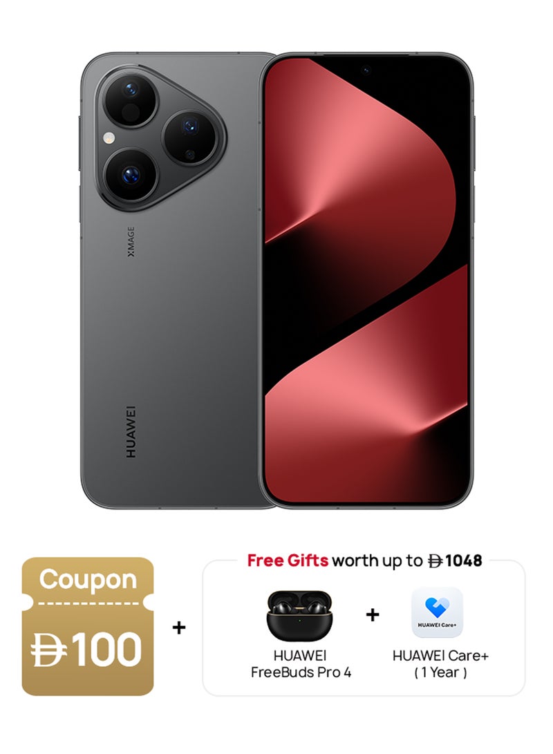 HUAWEI Pura 80 Dual SIM 4G Frosted Black 12GB RAM 256GB + FOC - Middle East Version - Image 1