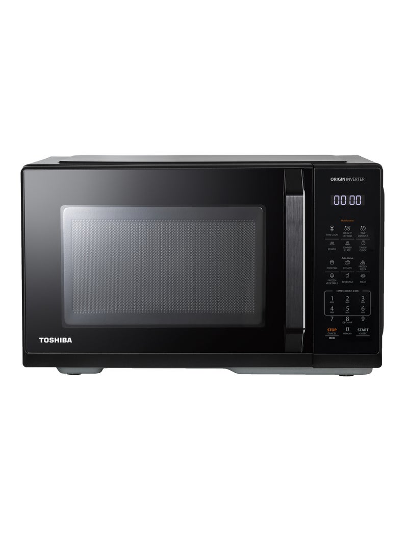 Toshiba Microwave MW3-EM25PEI(BK), Digital, 1330W, Origin Inverter, ChefGrill, EasyMax Clean Cavity, Compact size large, 25 L 900 W 6221284001581 black - Image 2