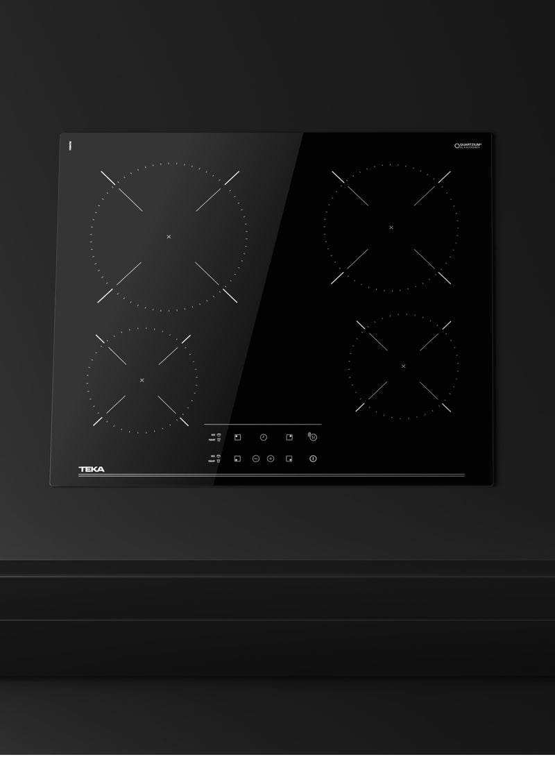 تيكا Built-in 60 cm Vitroceramic Hob with Touch Control, 4 Cooking Zones, Ceramic Glass Surface, Cooking Timer TBC 64010 TTC 112550014 Black - Image 5