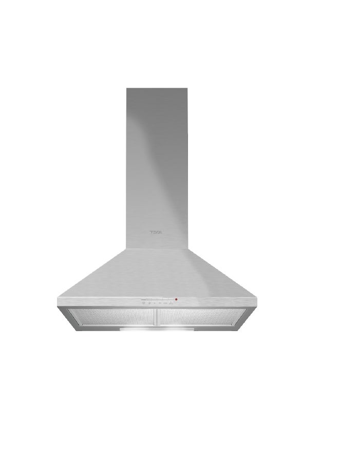 تيكا تكا 60 سم شفاط حائط مع محرك توربيني مزدوج بقوة 105 واط من الفولاذ المقاوم للصدأ - Image 1