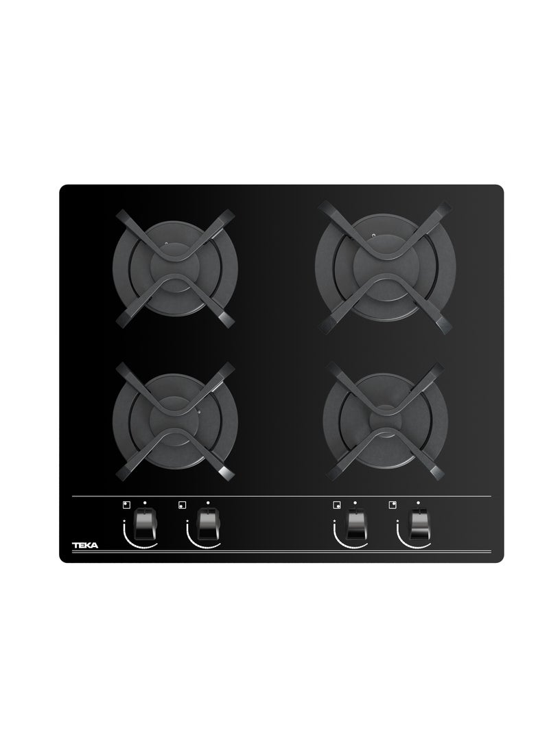 تيكا موقد غاز زجاجي 60 سم مع أزرار أمامية مريحة GBC 64000 - Image 2