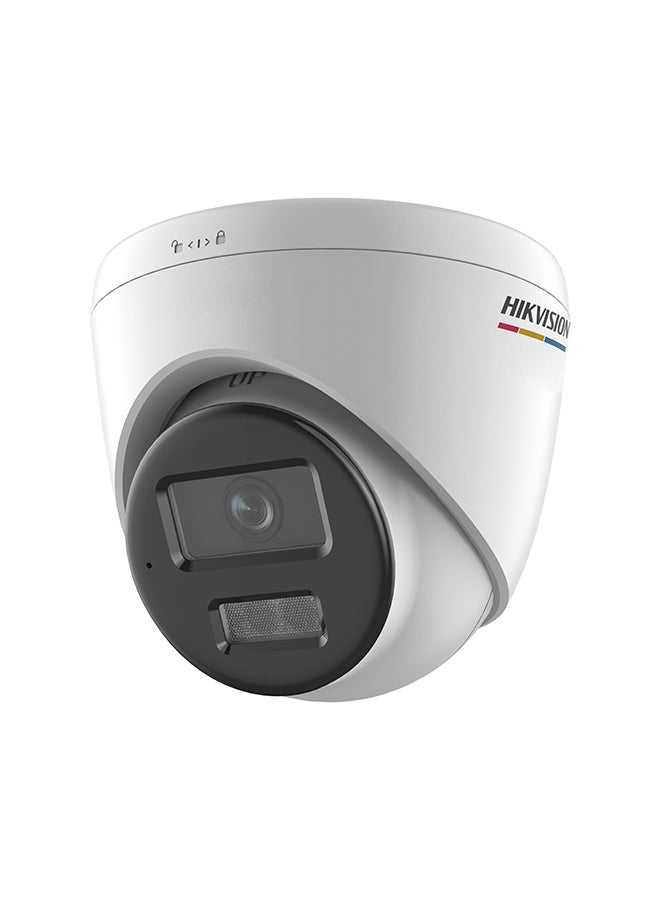 HIKVISION DS-2CD1347G2-LIUF/SL 4MP ColorVu Turret IP Camera, 2.8mm Lens, Smart Hybrid Light, Human & Vehicle Detection, Two-Way Audio, Strobe Alarm, IP67 Weatherproof, SD Card Support up to 512GB - Image 1