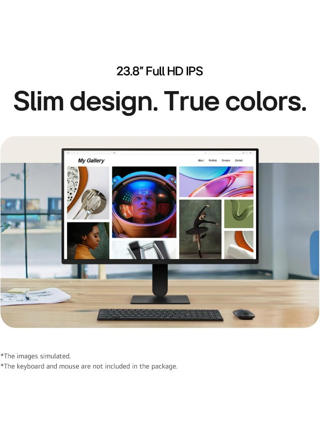 LG 24-Inch Full HD IPS Monitor, 120Hz, 5ms, HDR10, 99% sRGB, 3-Side Borderless Design, HDMI & VGA Ports, Tilt Adjustable, VESA Mount, Eye Comfort Mode, Flicker Safe, Black | 24U411A-B Black - Image 3