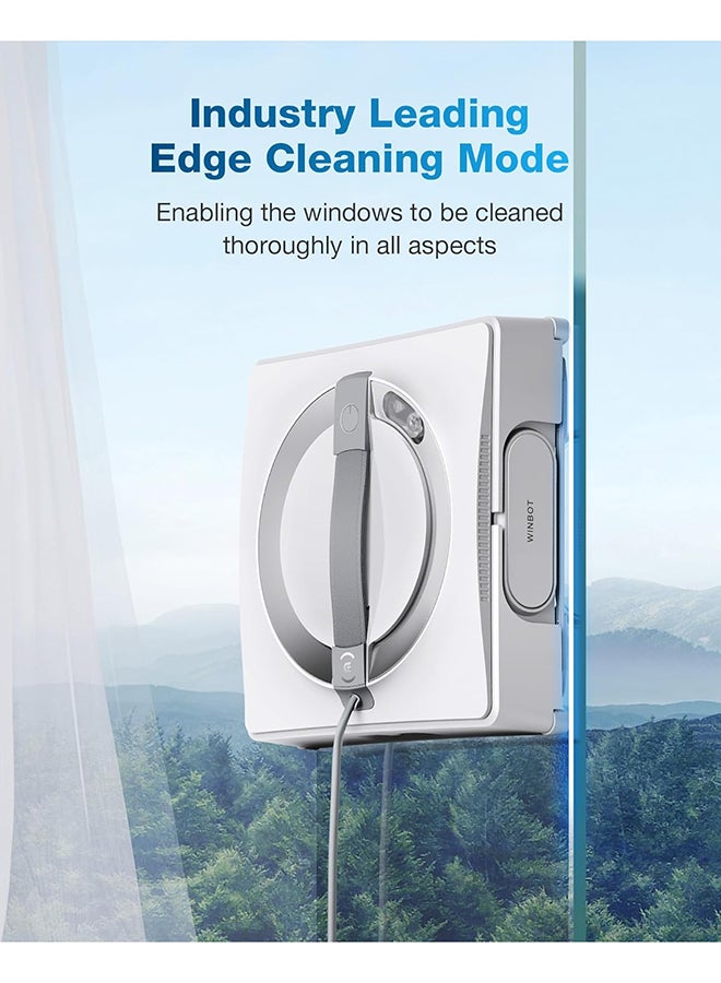 ecovacs Winbot W2 Omni Portable Window Cleaning Robot, Intelligent Cleaning with Three-Nozzle Wide-Angle Spray Technology, Win SLAM 4.0 Path Planning, Deep Edge Cleaning, 5500Pa Suction Power 126 W WG821-11 White - Image 5