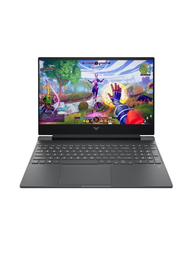 HP (Upgraded Version) Victus 15-fa2093dx Gaming Laptop With 15.6-Inch FHD IPS 144Hz Display, Core i7-13620H Processor/16GB RAM/1TB SSD/8GB GeForce RTX 5060 Graphics Card/Windows 11 Home English Mica Silver English Mica Silver - Image 1