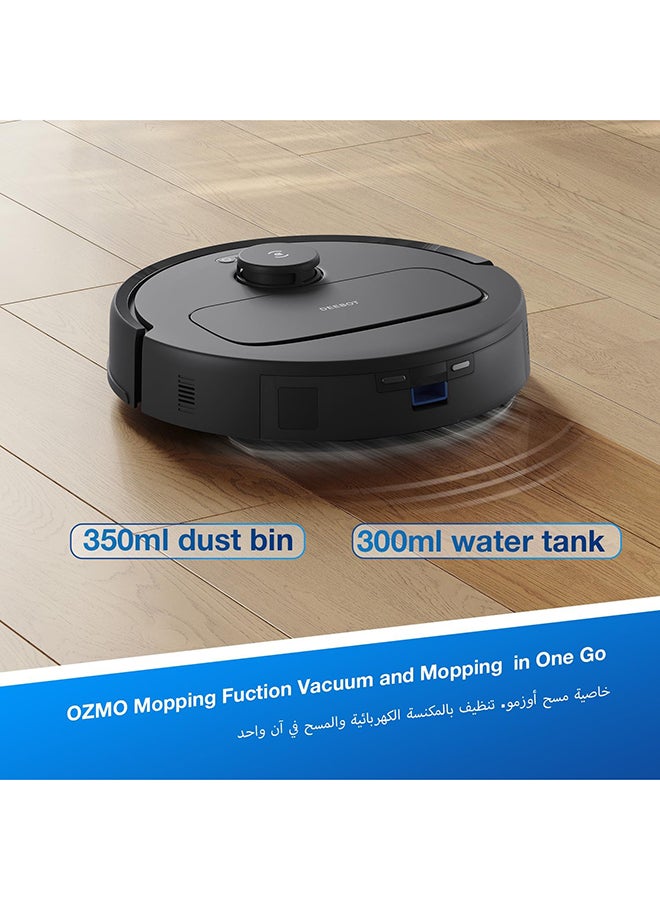 ecovacs Deebot N20e Robot Vacuum and Mop,with Bagless Self Emptying Station,10000Pa Powerful Suction,Anti-Tangle Technology,45-Day Capacity,300 Minutes Runtime, Perfect for Pet Hair 230 W YDLX11-3 Black - Image 5