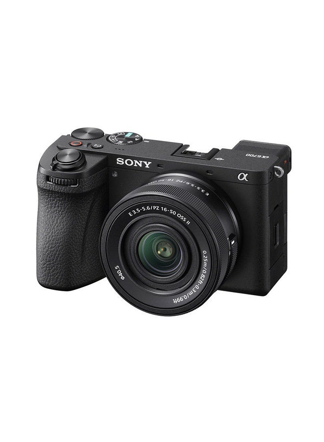 سوني Alpha A6700 Mirrorless Camera with 16-50mm Power Zoom Lens II (ILCE-6700K) – 26MP APS-C, 4K 120p Video, Real-Time AF, In-Body Stabilization, Compact Travel Kit – Black - Image 2