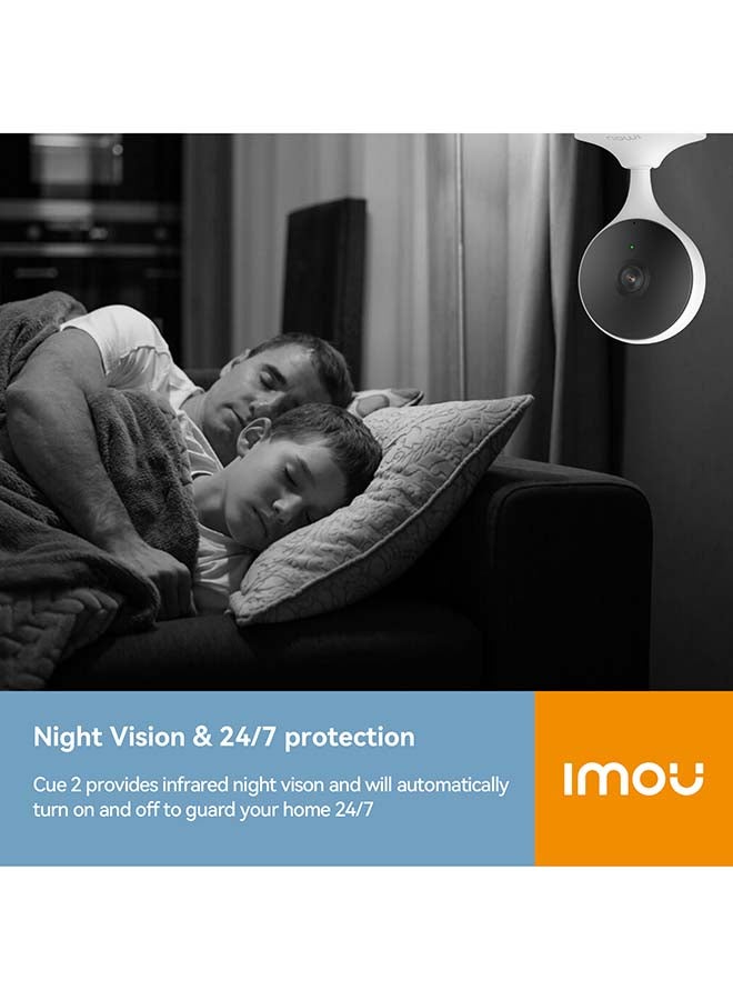 ايمو كاميرا 3 ميجابكسل للمنزل كاميرا داخلية 2K، كاميرا أمان UHD، كاميرا ميني كيو 2 لمراقبة الأطفال، كاميرا CCTV للرؤية الليلية، نظام تنبيه وحماية ثنائي الاتجاه، يعمل مع أليكسا (كيو 2 3 ميجابكسل) - Image 3